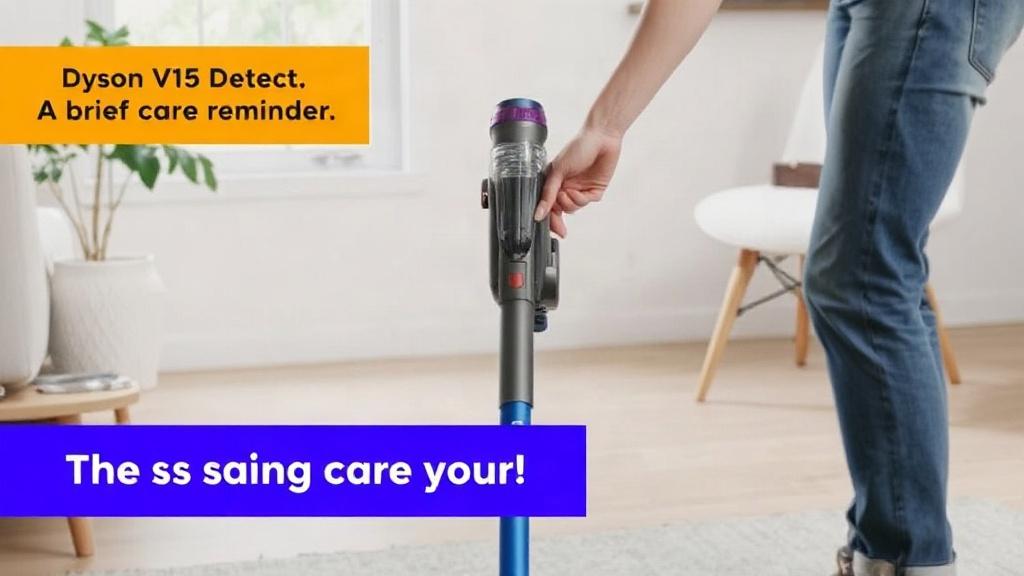 Особенности ухода за Dyson V15 Detect. Краткая памятка по уходу