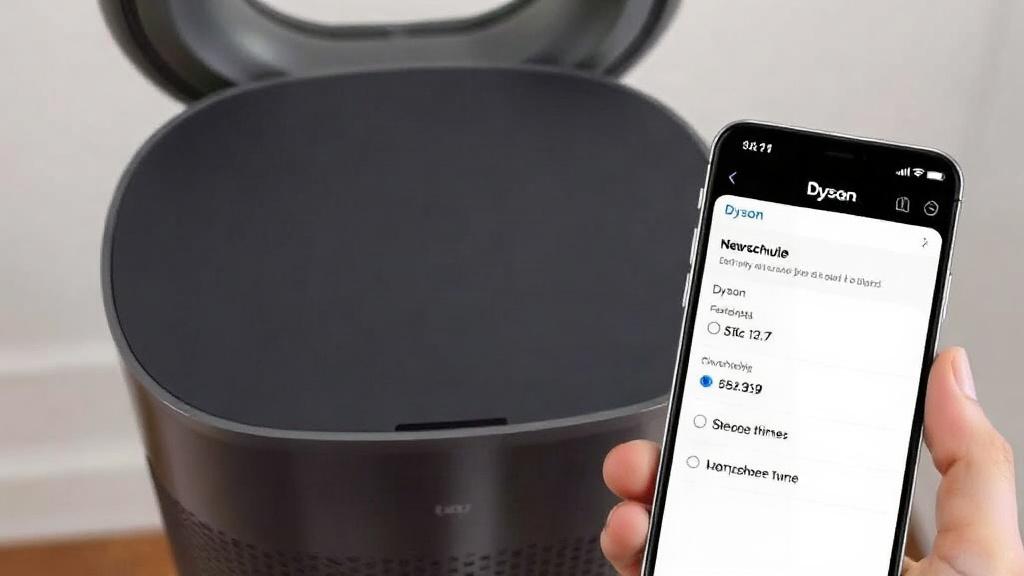 Настройка расписания и таймера на очистителе Dyson. Настройка расписания через приложение Dyson